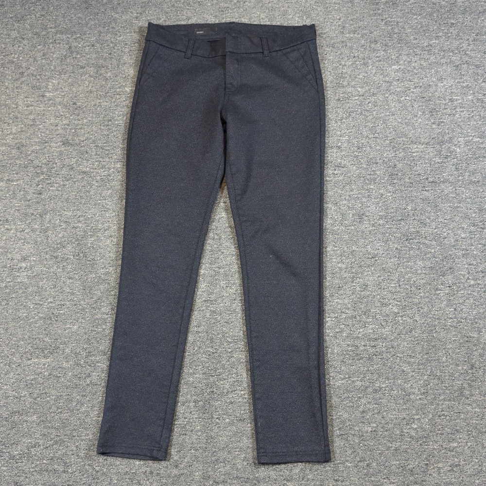 Kut from the Kloth Skinny Grey Herringbone Pull On Pants Women's Size 6S Ankle